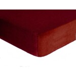 DekorTextil Napínací prostěradlo FROTÉ Premium tmavě hnědé ROZMĚR: (š/d/v) 200 x 200 x 20 cm