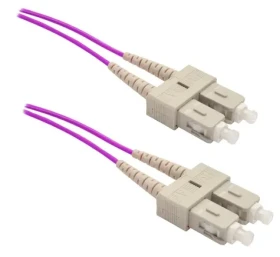 XtendLan FO patch SC-SC / Optický patch kabel / 1 m / 50/125 OM4 duplex / LS0H (FOP-SCSC-D-1-50-OM4)