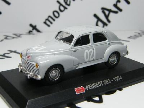 1000 MIGLIA PEUGEOT 203 1954 - HACHETTE 1:43