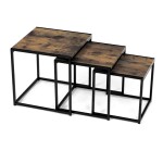 Konferenční stolek 45x45cm, mdf, hnědá, AF-3003 OLW