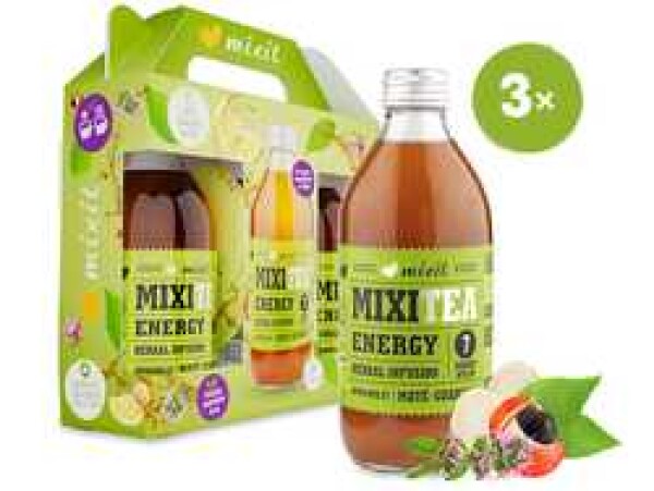 Mixit Čaj MixiTea Energy - 7 bylin Dárkové balení 3 x 330 ml