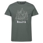 Pánské tričko Cline VII RMT263-U7Y khaki Regatta