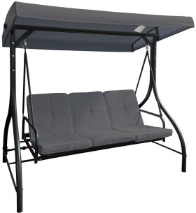 Rojaplast PARIS zahradní houpačka kovová - šedá