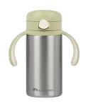 Bebeconfort Hrnek termoizolační s brčkem nerez 280 ml Green / od 12 měsíců (3105201190BC)