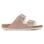 Birkenstock Arizona Suede Leather Shearling Pink Clay LAF zateplené žabky úzké (1023258) dámské 36