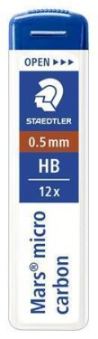 Staedtler Mars Micro Carbon tuhy 0,5 mm HB 12 ks