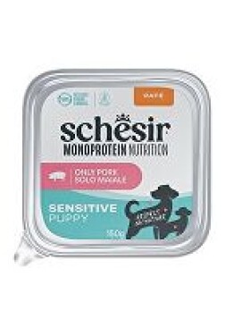 Schesir Dog vanička Monoprotein Puppy Šunka paté 150g