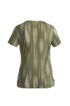 ICEBREAKER Wmns Merino 150 Tech Lite III SS Scoop Tee Light Reflections AOP, Lichen/Chalk/Aop (vzorek) velikost: S