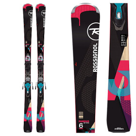 Sjezdové lyže Rossignol Famous 6 + Xpress W 11, Použité délka: 163