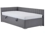 Postel s univerzálním čelem Dafne 110x200 cm, holubí šedá tkanina