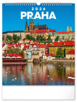 Nástěnný kalendář 2026 NOTIQUE - Praha, 30 x 34 cm
