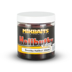 Mikbaits Halibutky v dipu 250ml - Jahoda Halibut 20mm,Mikbaits Halibutky v dipu 250ml - Jahoda Halibut 20mm