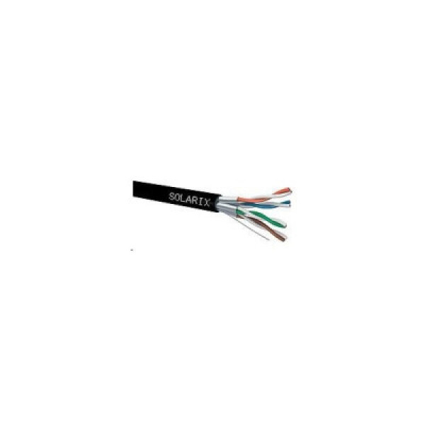 Instalační kabel Solarix STP, Cat6A, drát, PE, cívka 500m SXKD-6A-STP-PE EDF_10101731