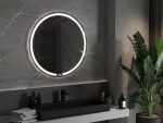 MEXEN - Rose zrcadlo s osvětlením, 90 cm, LED 600 9810-090-090-611-00