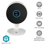 Nedis WIFICI08CWT / Chytrá vnitřní kamera / Wi-Fi / SmartLife / 3MP Full HD 1296p / Noční vidění / microSD (WIFICI08CWT)