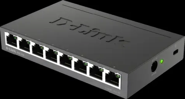 D-Link DGS-108 / Switch / 8-port / 10/100/1000 Mbps / neřízený / kovové provedení