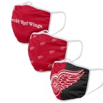 Roušky Detroit Red Wings NHL FOCO - set 3 kusy EU Velikost: dospělá velikost