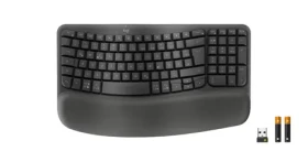 Logitech Wave Keys for Business černá / Ergonomická klávesnice / DE layout / Bluetooth / Logi Bolt (920-012327)