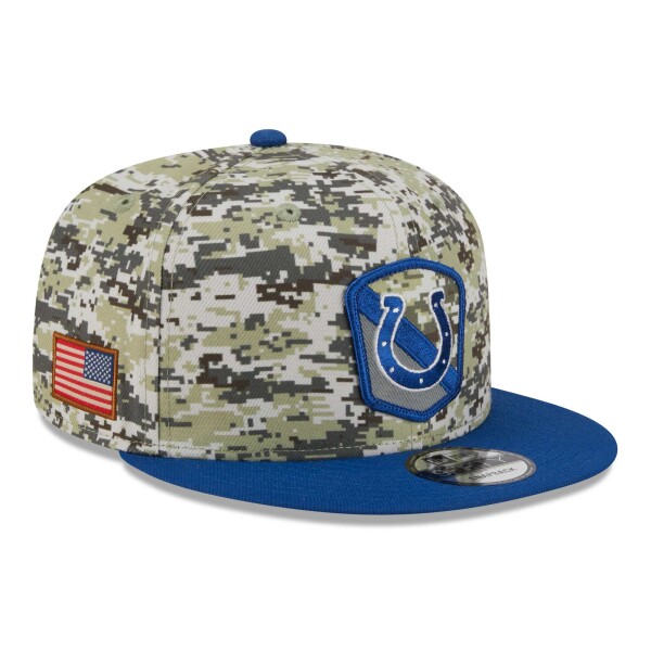 New Era Pánská kšiltovka Indianapolis Colts NFL Camo 2023 Salute to Service 9FIFTY Snapback