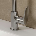 KLUDI - X1 Umyvadlová baterie s otočným výtokem, chrom 320280575