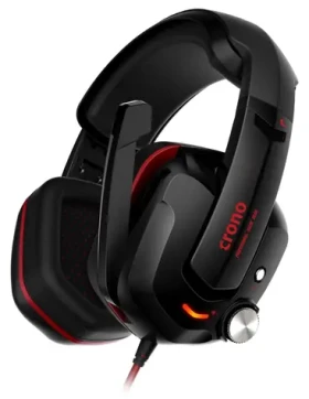 Crono HES-01 headset Atropos černá / Herní sluchátka s mikrofonem / USB (HES-01)