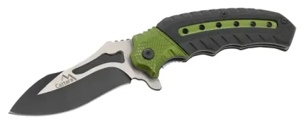 Cattara Nůž zavírací COBRA 20cm s pojistkou zelená-černá (13257)