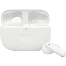 JBL Wave Beam 2 špuntová sluchátka (In Ear) Bez kabelu, Bluetooth® bílá Potlačení hluku Nabíjecí pouzdro
