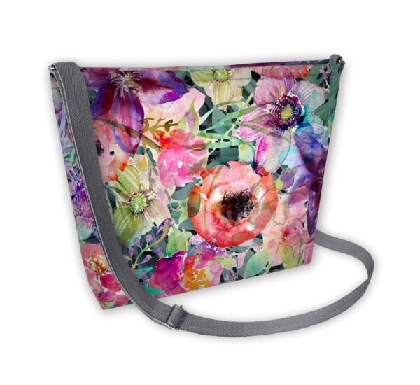 Bertoni Plátěná taška Samba Flora Multicolour 31 cm x 24 cm x 7 cm