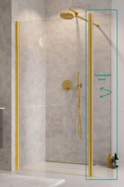 BESCO - Boční otočný panel ECO-N GOLD - Pevná stěna - 30 BCEXON30GC
