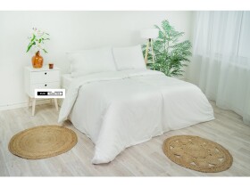 Stanex Ložní povlečení - bílý bavlněný satén (LS155) ROZMĚR: 140x220 cm + polštář (90x70 cm)