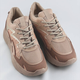 Hnědé dámské sportovní boty na platformě model 17134092 Hnědá XL (42) COLIRES