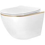 REA - Závěsná WC mísa Carlo Mini Tornado NFQ GOLD EDGE REA-C6801