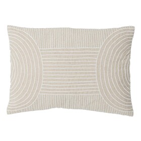 Bloomingville Polštář s výplní Chun 50 × 35 cm, béžová barva, textil