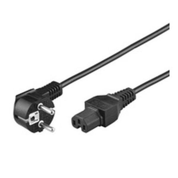 Goobay Kabel síťový, CEE 7/7(M) - IEC320 C15, 2m, černý (93277) - 19.92.0060