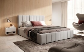 FRONTI Postel MODEL 10 180x200 světlebéžová - MAGIC VELVET 2240