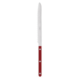 SABRE PARIS Nůž na chleba Bistrot Brillant – Burgundy, červená barva, kov, plast