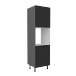 Vysoká skříňka pro vestavnou troubu Aria ANT 60 DP-210 2F Barva korpusu: Antracit, Barva dvířek: WH - Crystal white AFM