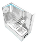 DarkFlash DY450 bílá / ATX / bez ventilátorů / 2x USB-A 1x USB-C / průhledná bočnice / bez zdroje (DY450 White)