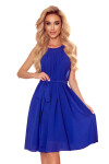 Dámské šaty 350-9 ALIZEE modrá - NUMOCO XL