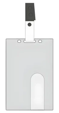 EuroSupplies Visačka na magnetickou kartu svislá / Visačka / Tuhý plast / 54 x 86 mm / 50 ks