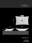 Aquatek - SWELL keramické umyvadlo 56 x 42 x 11,5 cm SWELL