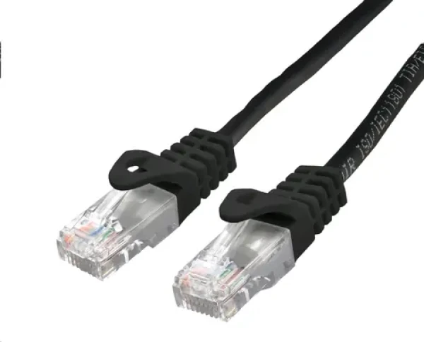 C-TECH patchcord Cat6 UTP 0.25 m černá (8954125015048)