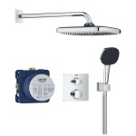 GROHE - Vitalio Comfort Sprchový set s termostatem pod omítku, 25x25 cm, 2 proudy, chrom 34882000