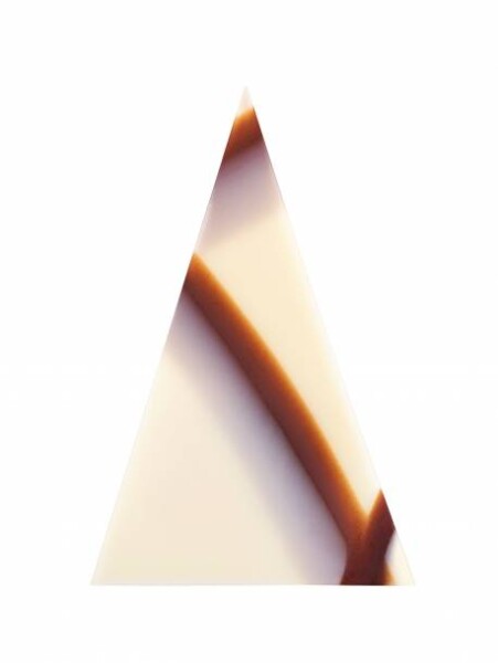 Dortisimo Čokoládová dekorace Trojúhelníky bílé Marble (20 ks)