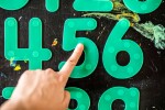 TickiT Silikonové hmatové číslice - zelené (10 ks)
