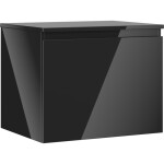 MEXEN/S - Orio koupelnová skříňka pod umyvadlo 60 cm s deskou, 1 šuplík, černá lesk 91A10-06047-1-BFC70