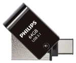 Philips USB Flash Disk 64 GB černý / Flash disk / čtení 180 MB/s / zápis 20 MB/s (FM64DC152B/00)
