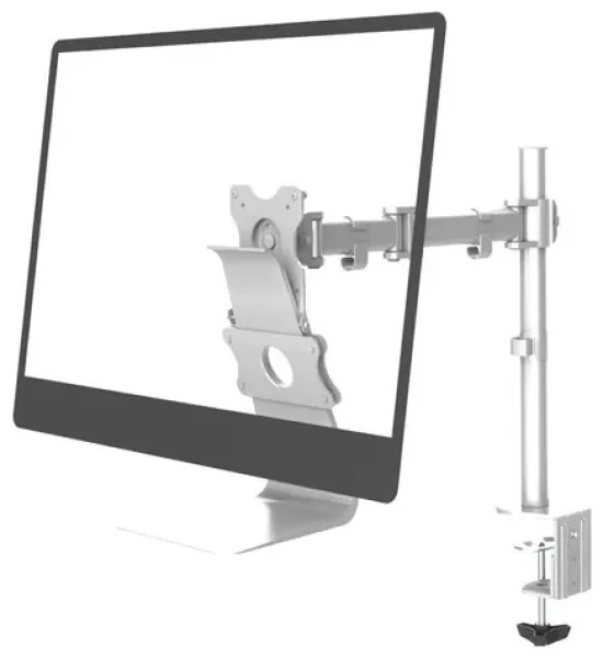 Neomounts FPMA-VESAMAC2127 Stříbrná / držák na hranu stolu / velikost 21.5"-27" / nosnost 15 kg (FPMA-VESAMAC2127)