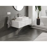 MEXEN/S - Orio koupelnová skříňka pod umyvadlo 100 cm s deskou, 1 šuplík, bílá lesk 91A10-10023-1-BFC00