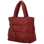 Trendy dámská koženková kabelka do ruky Pelagie, vínová